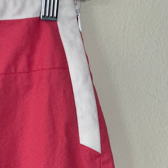 J. McLaughlin Pink and White Print Detail Knee  Length Skirt Size 8‎ - Picture 4 of 6